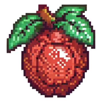 Guaraná berries, retro and blocky sticker