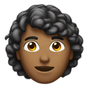 Bronzé cheveux noir sticker