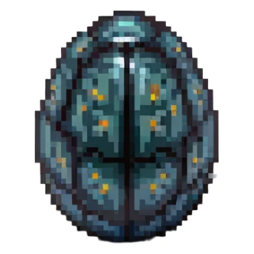 cranial, eye, MRI, SCAN, egg, embryonic, inside of glass egg, dark creature, eerie, otherworldly, crystal egg, tiny embryo. fetoid shape sticker