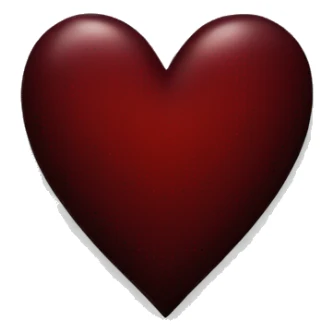 dark red heart sticker