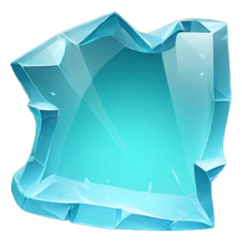 a broken piece of glass sticker