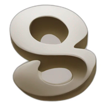 the letter s with a curl like in the @ symbol sticker