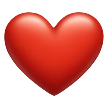 Red heart  sticker