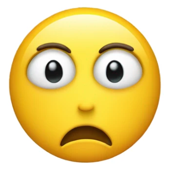 I created a tired yellow emoji sticker