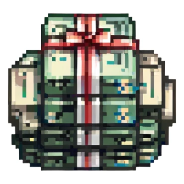 pile of cash with a money band sticker