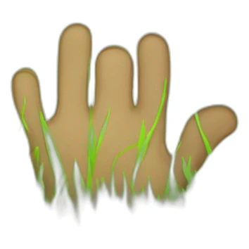 touch grass sticker