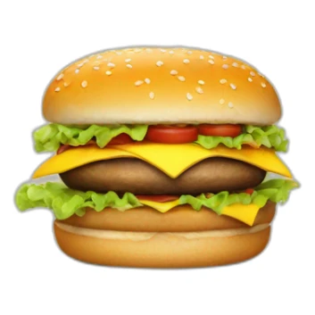 hommer eating a hamburguer sticker