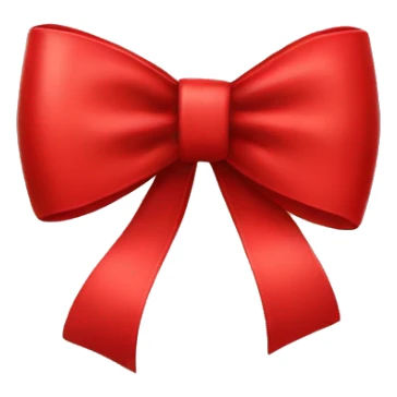 Red bow sticker