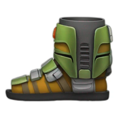 boba feet avec mandalore sticker