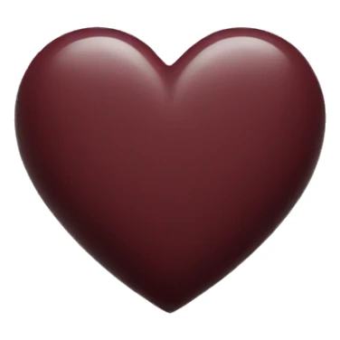Maroon heart sticker