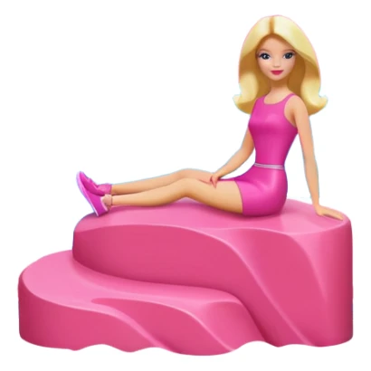 Matisse barbie slop style pink SPAM art landscape sticker