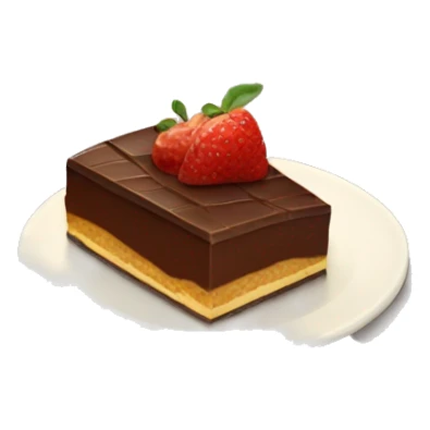 slice of chocolate lasagna sticker
