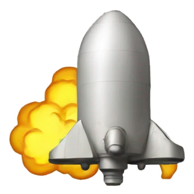 Create a nuke emoji in the style of the "Twemojis" sticker