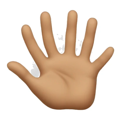 holding emoji with only hands and the fingers are looking left sticker