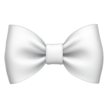 white bow sticker