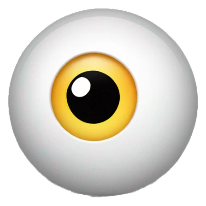 Eye rolled to the side and up for showing sarcasm sticker