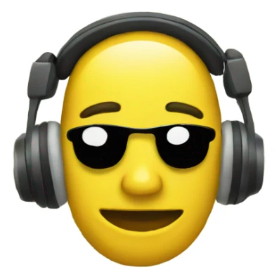 Money with headphones sticker