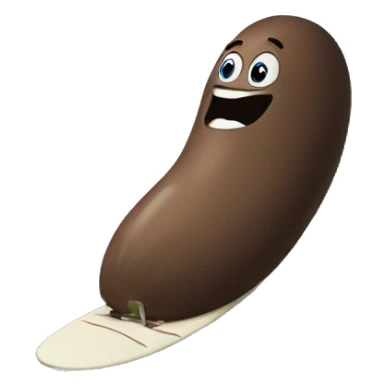 Giant turd surfing a big wave sticker