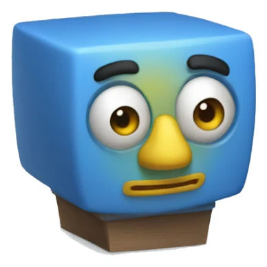 El Genio Azul de la lampara, 3D Pixar Style sticker