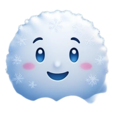 Cinematic Realistic Snow Emoji, Soft and delicate, with fluffy snowflakes drifting gently to the ground. The snow blankets the landscape in a peaceful, serene hush, creating a calm and sparkling atmosphere. Soft glowing outline, capturing the essence of tranquility, winter beauty, and crisp, clean freshness in a scene of falling snow! sticker
