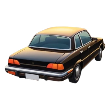 A parked car rests on the side of a long, empty road stretching toward a golden sunset. The sky glows with warm colors, and the landscape ahead feels open, peaceful, and full of promise. sticker