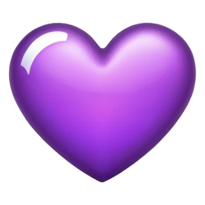 Approved in a purple heart emoji sticker