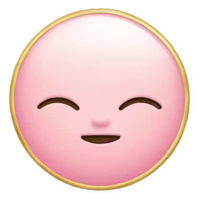 Baby pink moon with gold heart  sticker