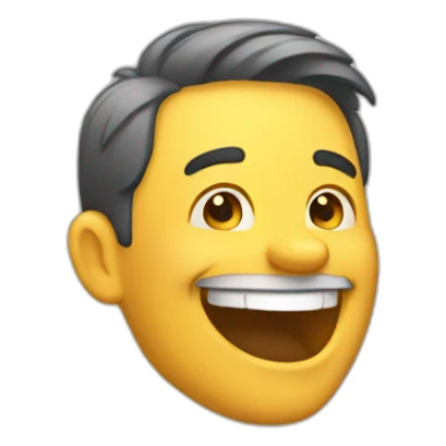 man laughing sticker