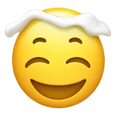 excited emoji smiling with teeth together sticker