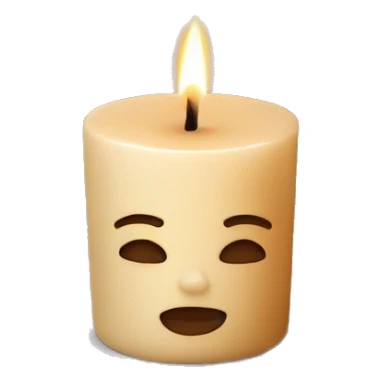 Glaze frangrace candle with tea color sticker