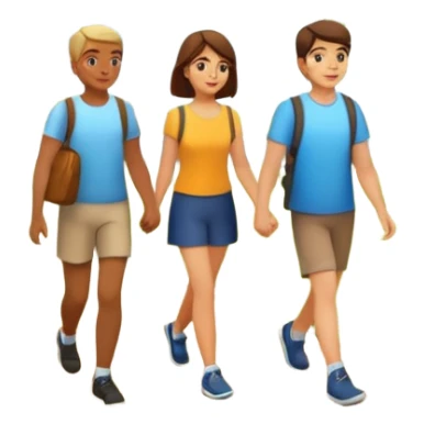 a Footpath on a park and two  people are walking the walking path should visible i need the background  sticker