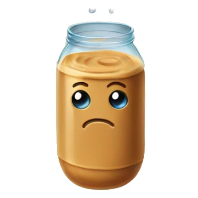 peanut butter in water sticker