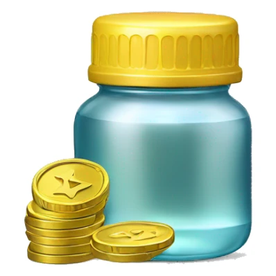 rapper coin with baby oil bottle sticker