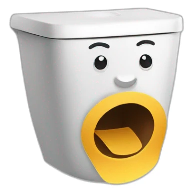 Papier toilette qui mange une sucette sticker