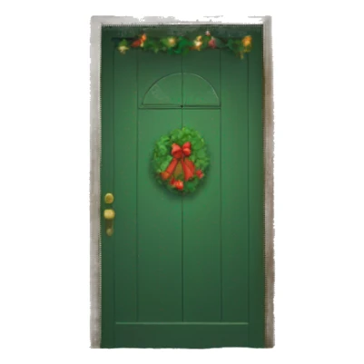 Christmas door sticker