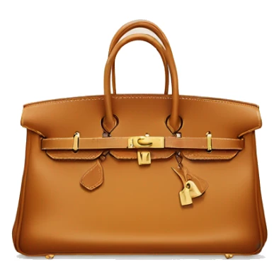 Hermes birkin bag on a luxury baggage sticker
