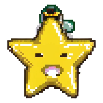 A 100 x 100 pixel emoji showing applause, with a yellow star-shaped mouth that has a zipper, mimicking the attached image. The star shape should be creatively incorporated into the design to represent applause. sticker