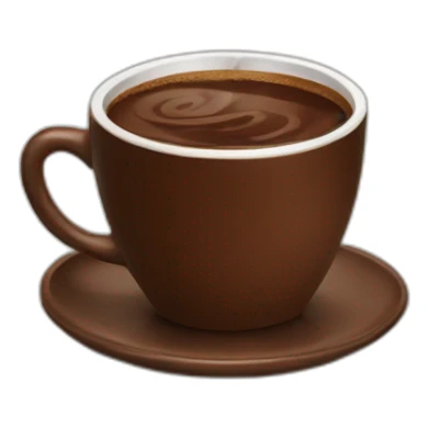 cup of coffee chocolate sticker
