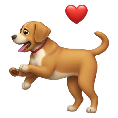 Un perro lanzando corazones subido en un cohete  sticker