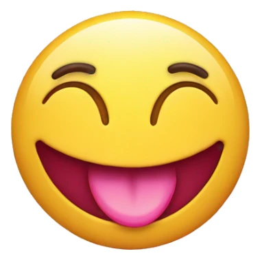 smiley drool face with pink heart eyes.  sticker