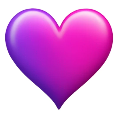hot pink and purple heart sticker