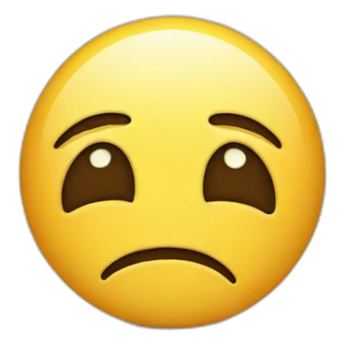 one smiley emoji sad and frowning sticker