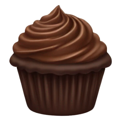 Chocolate cupcake sticker