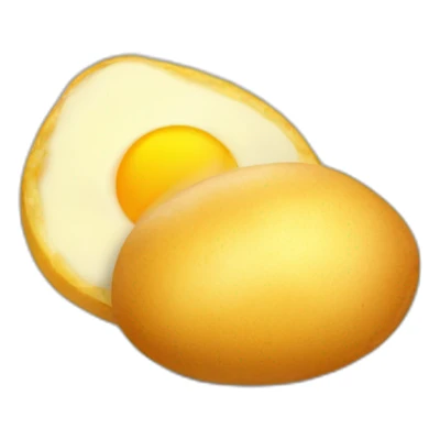 huevo con patatas fritas sticker