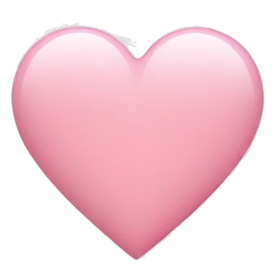 light pink heart sticker