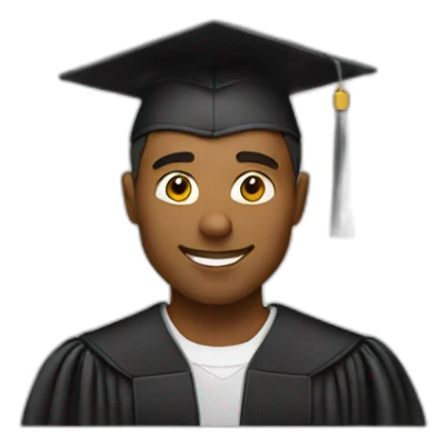 a man college graduate  sticker