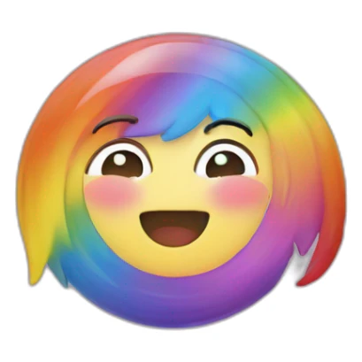 Cœur arc-en-ciel sticker