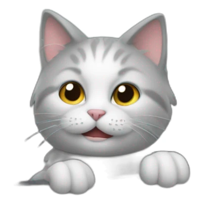 cat with long gray furr rides in the car sticker