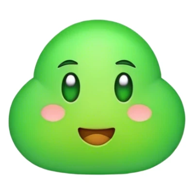 An animated green Upvote emoji. sticker