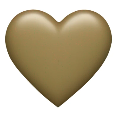 Khaki heart sticker